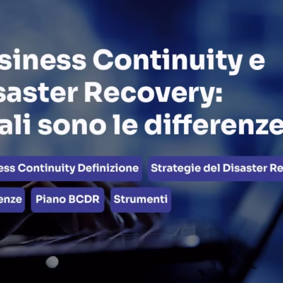 Business Continuity e Disaster Recovery Sommario